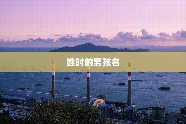 姓时的男孩名