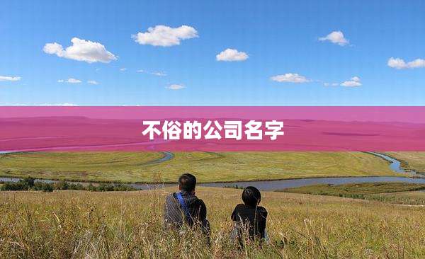 不俗的公司名字