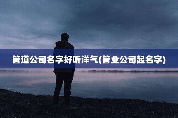 管道公司名字好听洋气(管业公司起名字)