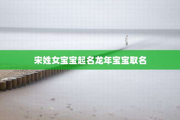 宋姓女宝宝起名龙年宝宝取名