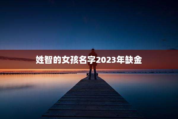 姓智的女孩名字2023年缺金