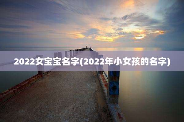 2022女宝宝名字(2022年小女孩的名字)