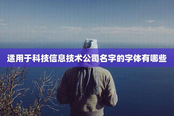 适用于科技信息技术公司名字的字体有哪些