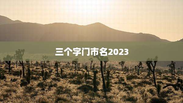 三个字门市名2023