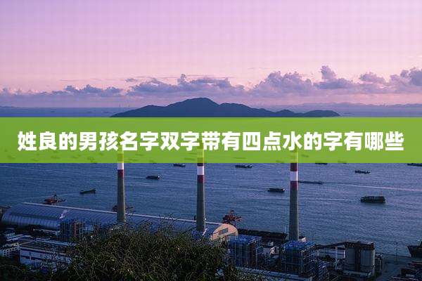 姓良的男孩名字双字带有四点水的字有哪些