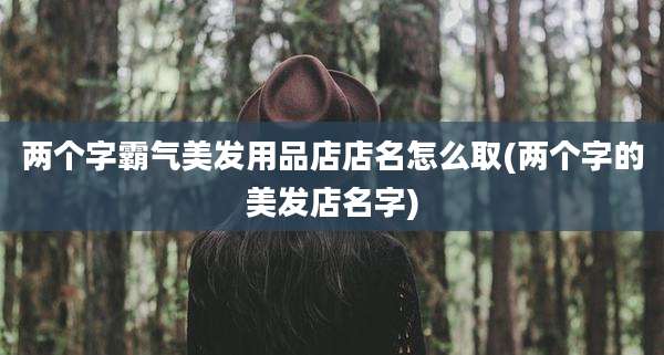 两个字霸气美发用品店店名怎么取(两个字的美发店名字)