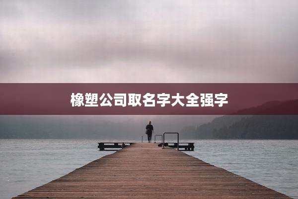 橡塑公司取名字大全强字