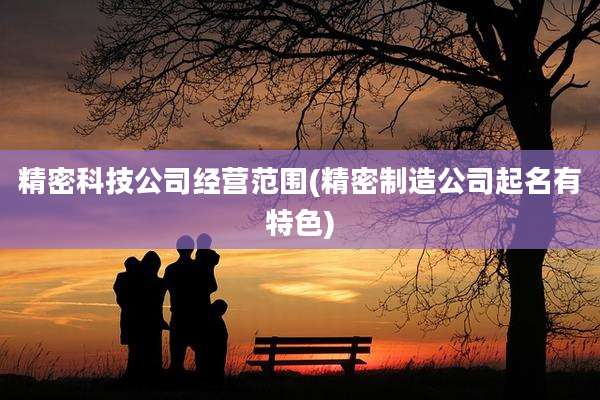 精密科技公司经营范围(精密制造公司起名有特色)