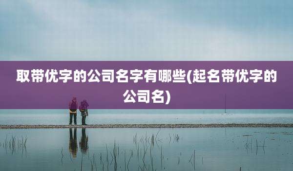 取带优字的公司名字有哪些(起名带优字的公司名)