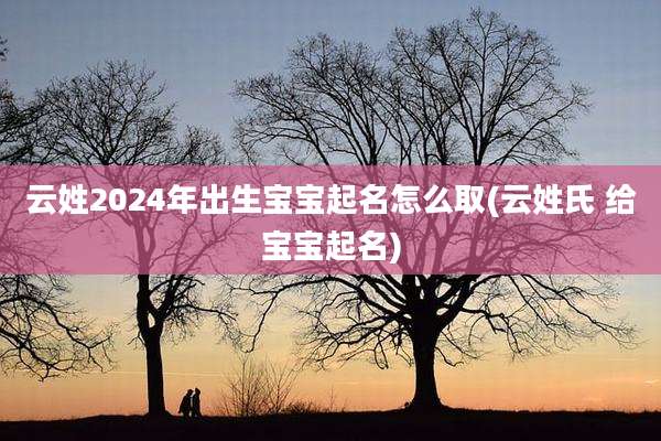 云姓2024年出生宝宝起名怎么取(云姓氏 给宝宝起名)