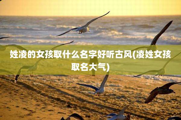 姓凌的女孩取什么名字好听古风(凌姓女孩取名大气)