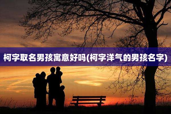 柯字取名男孩寓意好吗(柯字洋气的男孩名字)