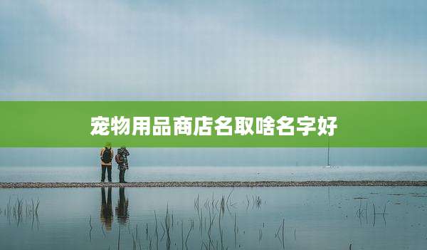 宠物用品商店名取啥名字好