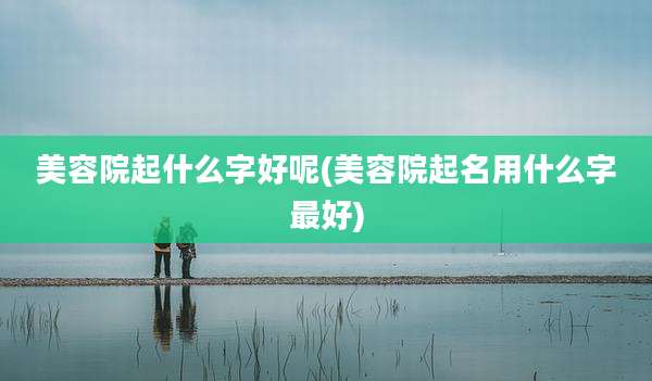 美容院起什么字好呢(美容院起名用什么字最好)