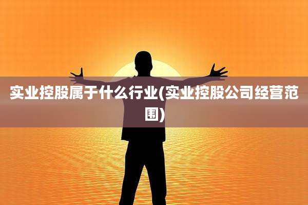 实业控股属于什么行业(实业控股公司经营范围)