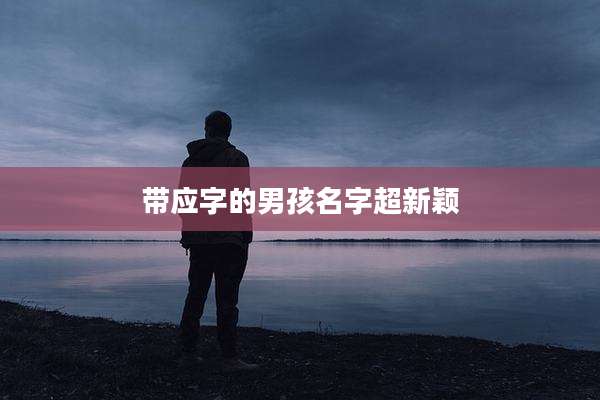带应字的男孩名字超新颖