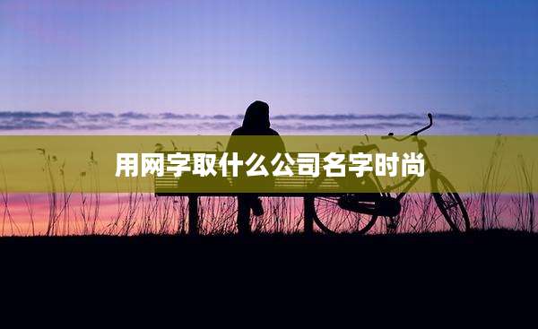 用网字取什么公司名字时尚