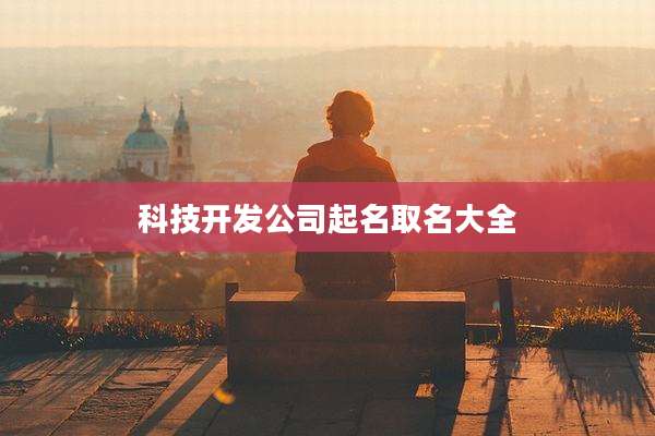 科技开发公司起名取名大全