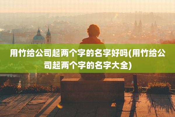用竹给公司起两个字的名字好吗(用竹给公司起两个字的名字大全)
