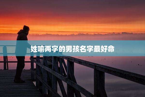 姓喻两字的男孩名字最好命