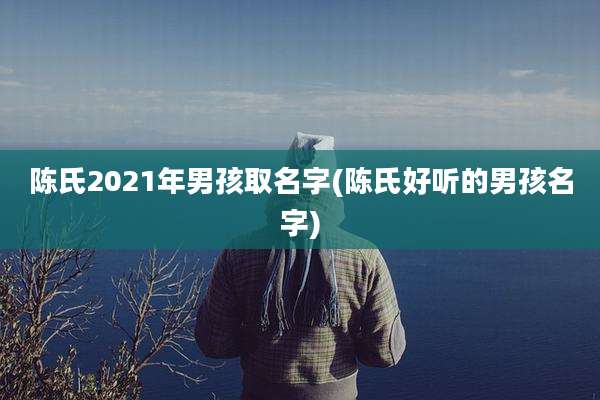 陈氏2021年男孩取名字(陈氏好听的男孩名字)