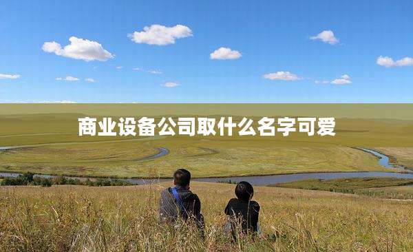 商业设备公司取什么名字可爱