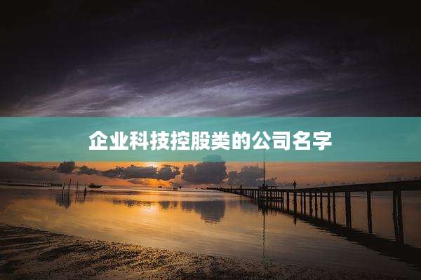 企业科技控股类的公司名字