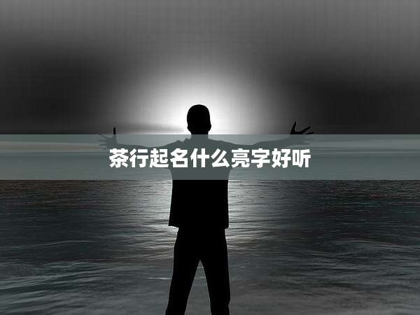 茶行起名什么亮字好听