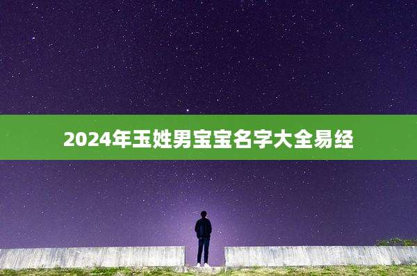 2024年玉姓男宝宝名字大全易经