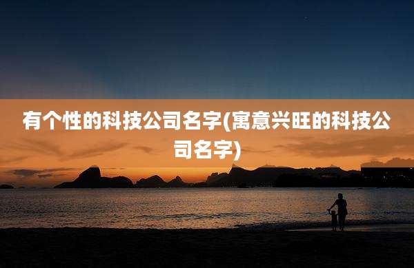 有个性的科技公司名字(寓意兴旺的科技公司名字)