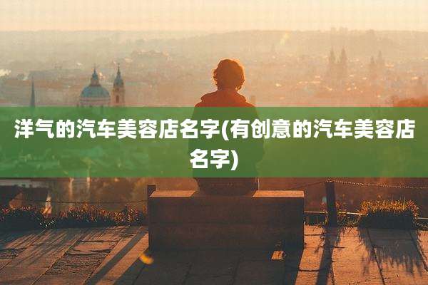 洋气的汽车美容店名字(有创意的汽车美容店名字)