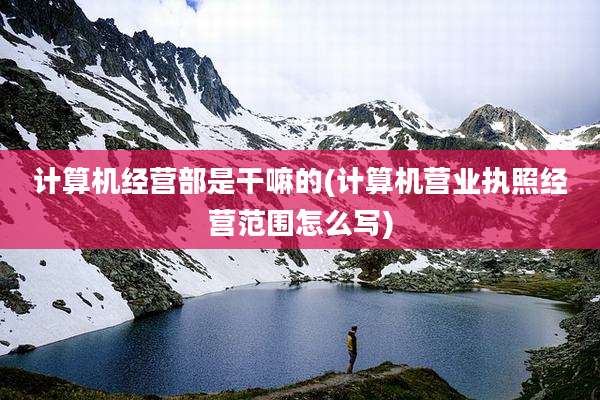 计算机经营部是干嘛的(计算机营业执照经营范围怎么写)
