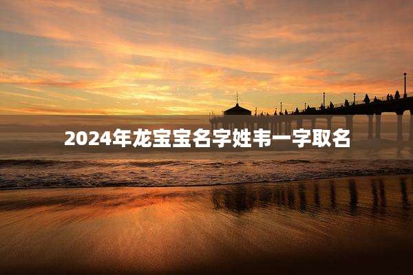 2024年龙宝宝名字姓韦一字取名