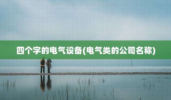 四个字的电气设备(电气类的公司名称)