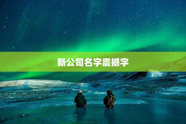 新公司名字震撼字