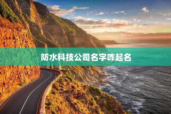 防水科技公司名字咋起名