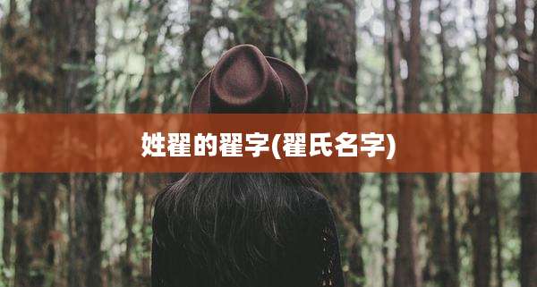 姓翟的翟字(翟氏名字)