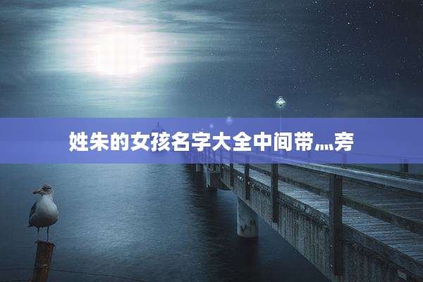 姓朱的女孩名字大全中间带灬旁