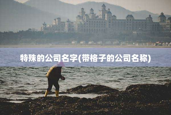 特殊的公司名字(带格子的公司名称)