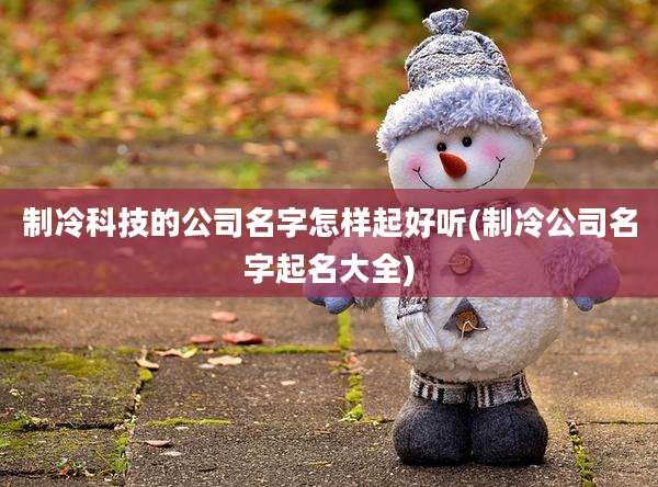 制冷科技的公司名字怎样起好听(制冷公司名字起名大全)
