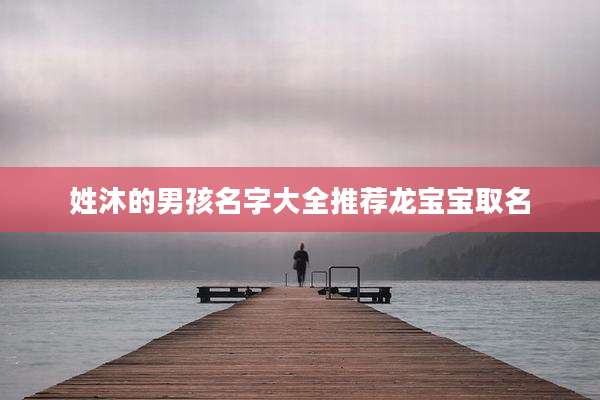 姓沐的男孩名字大全推荐龙宝宝取名