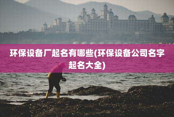 环保设备厂起名有哪些(环保设备公司名字起名大全)