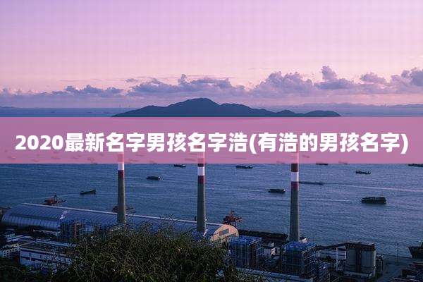 2020最新名字男孩名字浩(有浩的男孩名字)