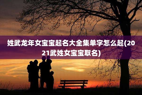 姓武龙年女宝宝起名大全集单字怎么起(2021武姓女宝宝取名)