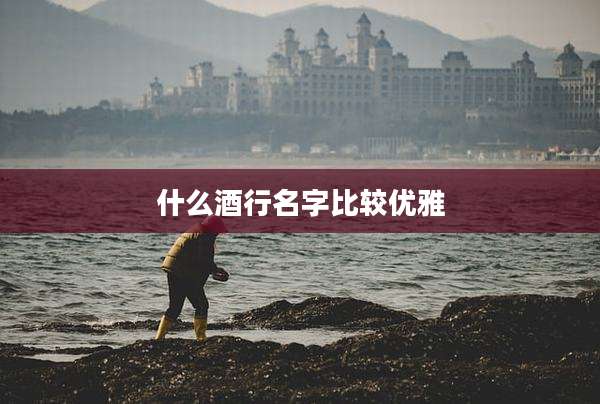 什么酒行名字比较优雅
