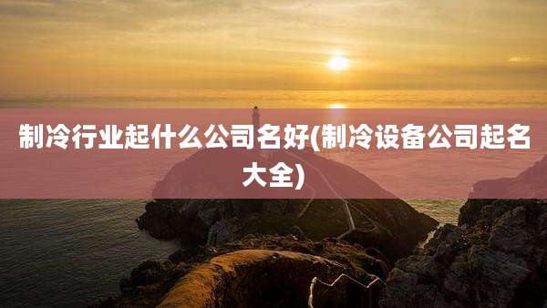 制冷行业起什么公司名好(制冷设备公司起名大全)