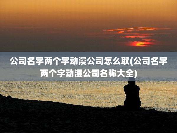 公司名字两个字动漫公司怎么取(公司名字两个字动漫公司名称大全)