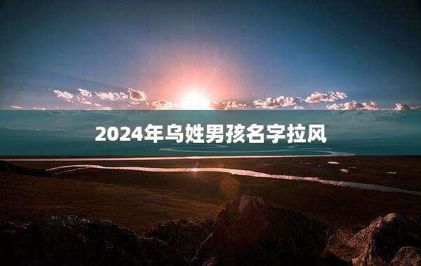 2024年乌姓男孩名字拉风