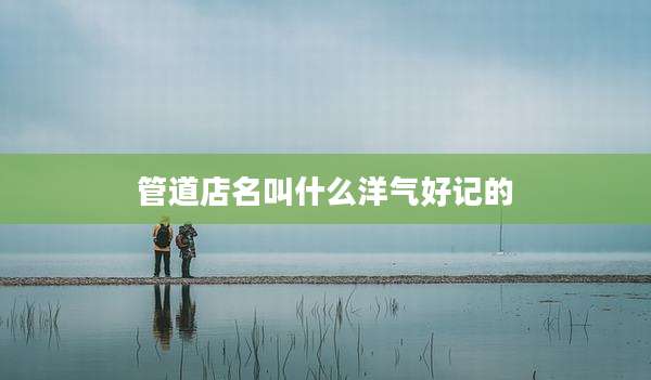 管道店名叫什么洋气好记的
