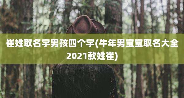 崔姓取名字男孩四个字(牛年男宝宝取名大全2021款姓崔)